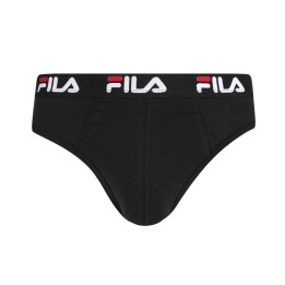 Slip FILA FU5233 Negro - Bóxer de Algodón con Elastano