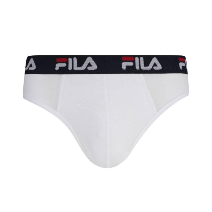 Slip Fila FU5233 Blanco - Bóxer de Algodón con Elastano