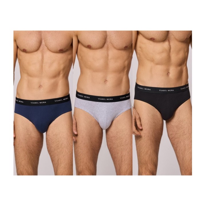 Pack 3 Slips Algodón Lycra YSABEL MORA 20159