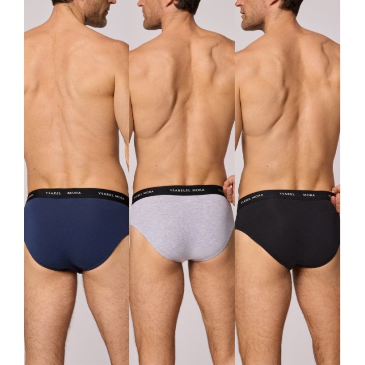 Pack 3 Slips Algodón Lycra YSABEL MORA 20159