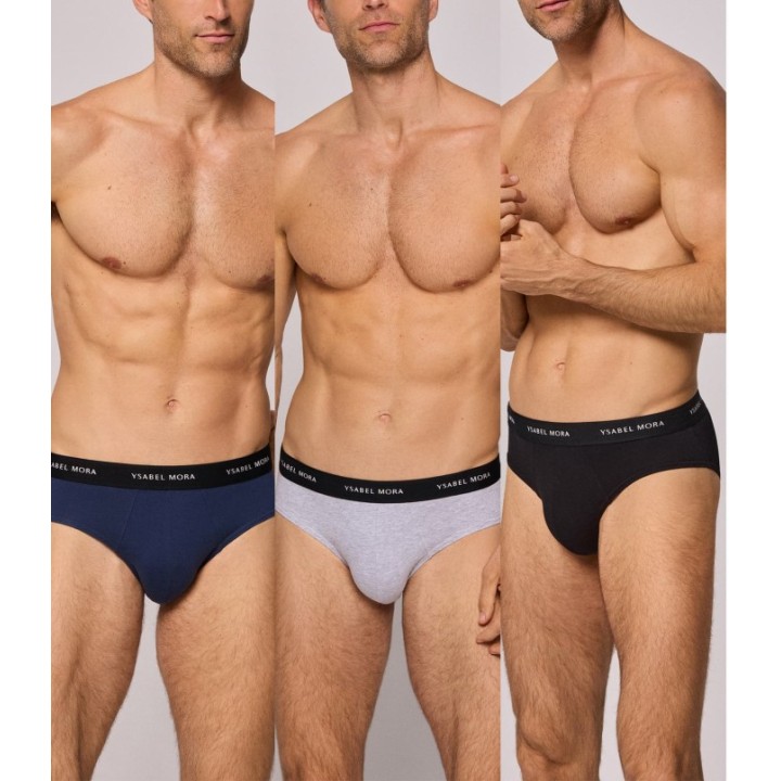 Pack 3 Slips Algodón Lycra YSABEL MORA 20159