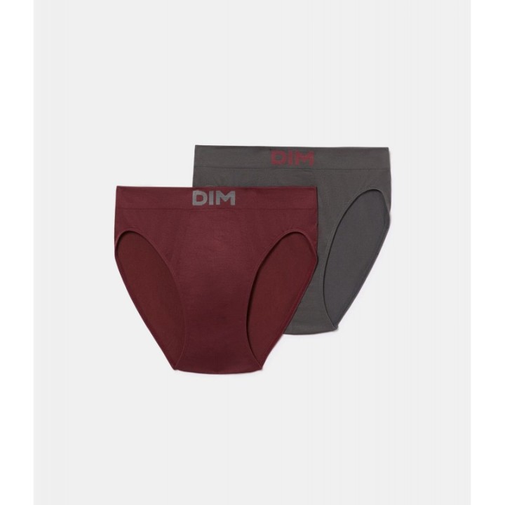 Pack 2 Slips Unno by DIM Gris/Granate