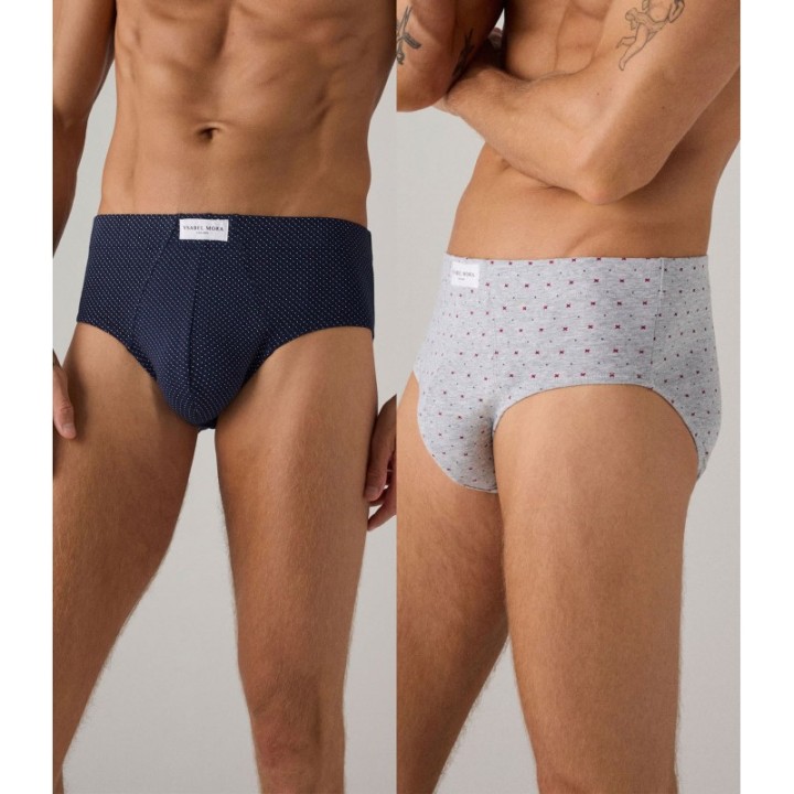 Pack 2 Slips YSABEL MORA 20376 - Algodón Lycra