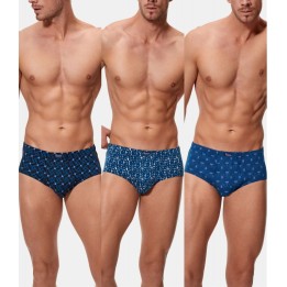 Pack 3 Slips Abiertos Abanderado O90 - Azul Oscuro