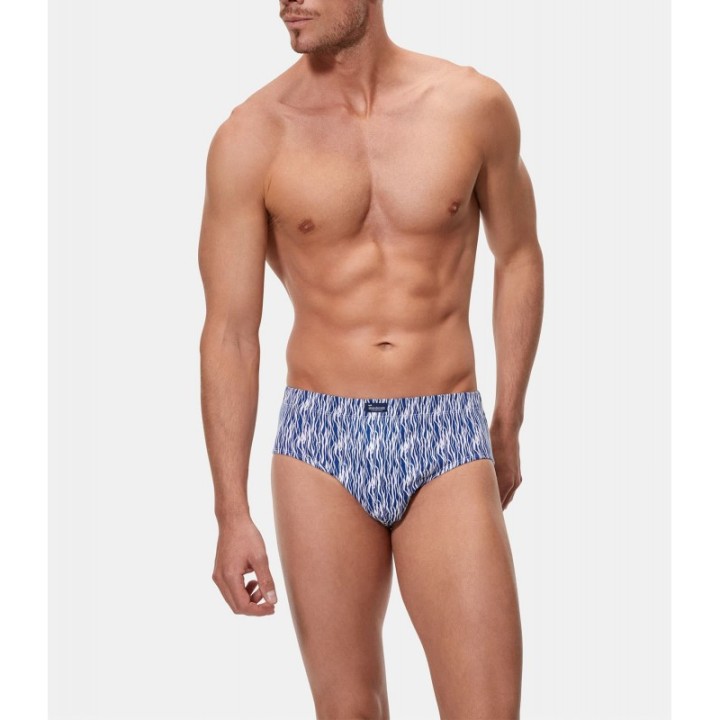 Pack 3 Slips Semicorto Abanderado - Azul Retro