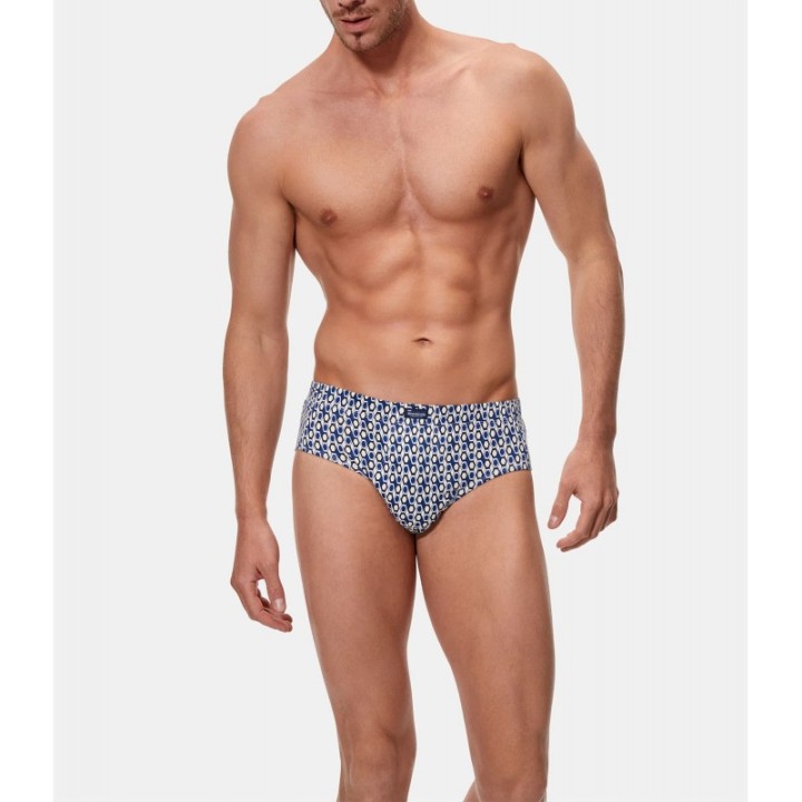 Pack 3 Slips Semicorto Abanderado - Azul Retro