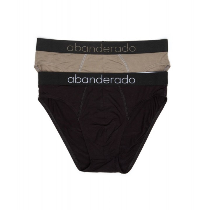 Pack 2 Slips Sensitive Abanderado - Negro y Kaki