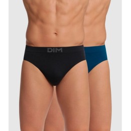 Pack 2 Slips Unno by DIM - Negro/Azul (95W)