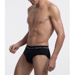Slip Abanderado 77H Negro - Algodón Elástico con Cintura Extrasuave