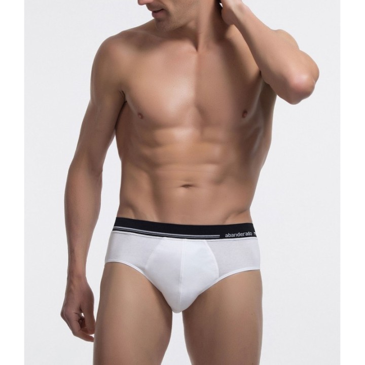 Slip Abanderado 77H Blanco - Algodón Elástico con Cintura Extrasuave
