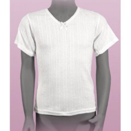 Camiseta Calada Manga Corta Algodón Niña FRAJIMU
